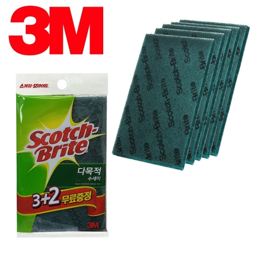 3M 2913 다목적수세미 추가상품 소형5개_이미지