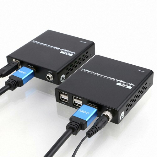 이지넷유비쿼터스 넥스트 4포트 USB2.0 KVM HDMI 거리연장기 (NEXT-7104KVM EX)_이미지