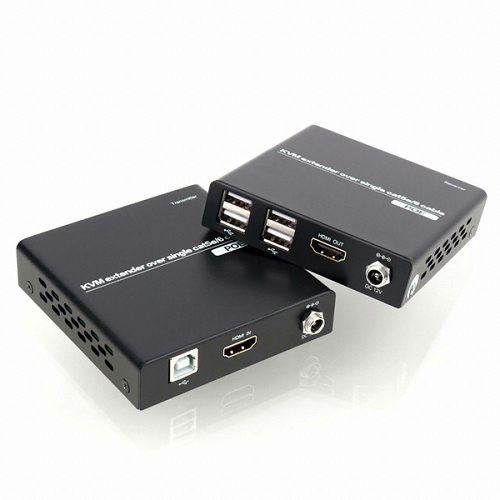 이지넷유비쿼터스 넥스트 4포트 USB2.0 KVM HDMI 거리연장기 (NEXT-7104KVM EX)_이미지