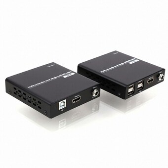 이지넷유비쿼터스 넥스트 4포트 USB2.0 KVM <b>HDMI</b> 거리연장기 (NEXT-7104KVM EX)