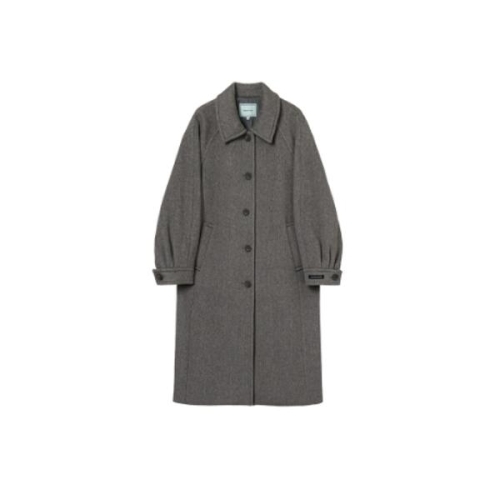 올리브데올리브 OE5WHB630 하이넥 부클 롱코트