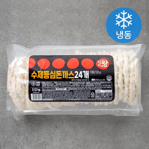 식자재왕 수제 등심돈까스 냉동 130g 24개입_이미지