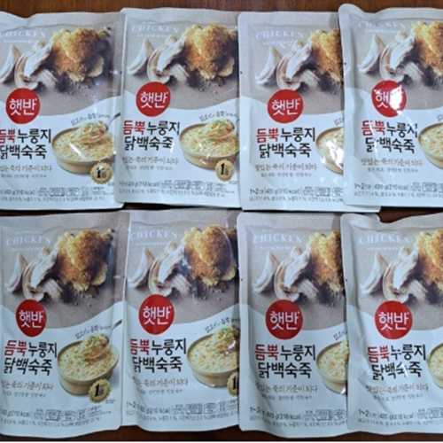 햇반 듬뿍 누룽지닭백숙죽 420g
