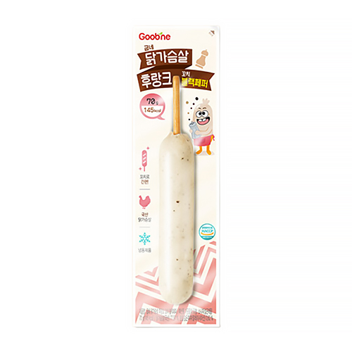 닭가슴살 후랑크 꼬치 블랙페퍼 70g