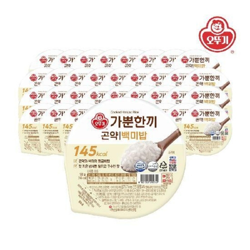 오뚜기 가뿐한끼 곤약 백미밥 130g (36개)_이미지