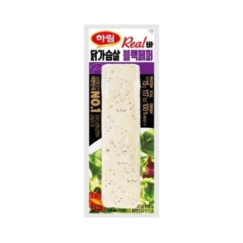 하림 하림이닭 닭가슴살 리얼바 블랙페퍼 80g (8개)_이미지