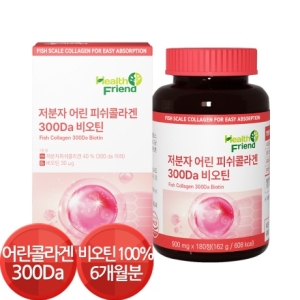 프라임헬스 헬스프랜드 저분자 어린 피쉬콜라겐 300Da 달톤 비오틴 180정