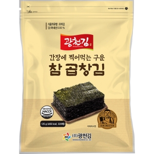 광천김 간장에 찍어먹는 구운 참 곱창김 320p 1개 125g_이미지