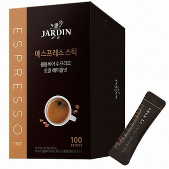 쟈뎅 에스프레소 스틱 콜롬비아 <b>수프리모</b> 로얄 헤이즐넛 100T