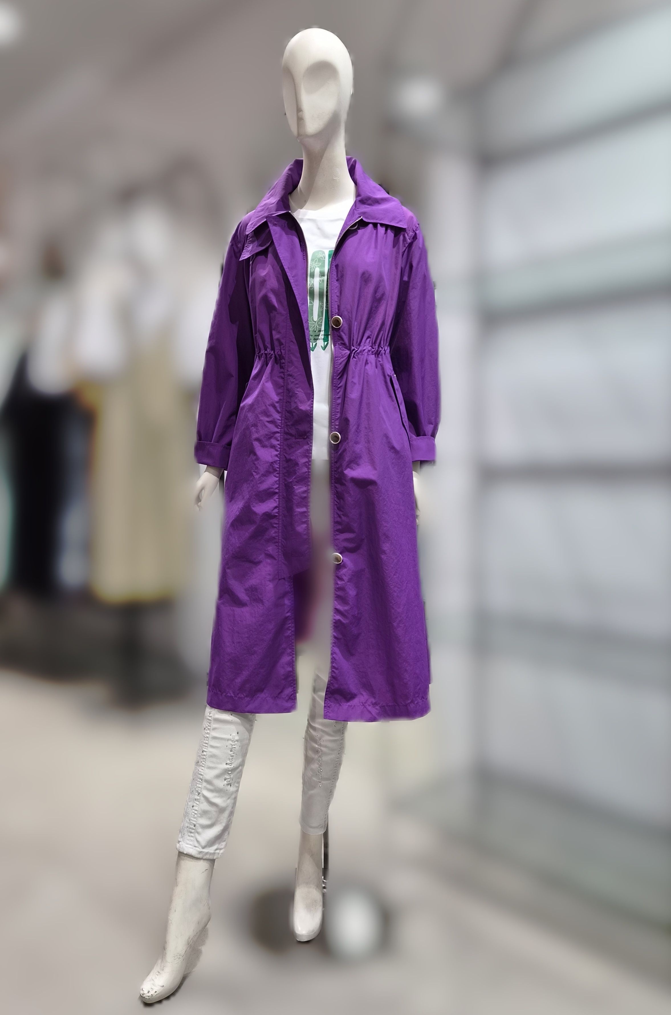 수량한정 홀겹 블랙 트렌치형 야상 점퍼SKMAB2191 2734257