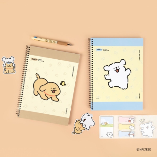 몰티즈 B5 무지 스프링 노트
