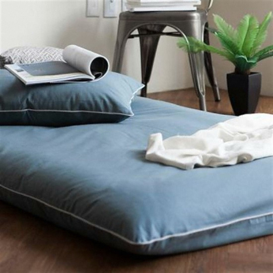 아름다운공간 솔리드 슬라브 요커버 블루그레이 (퀸 Q+베개커버2장)