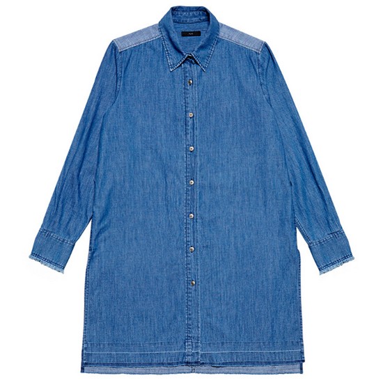 플랙 Denim Shirts Onepiece_BL PWOS3OPRL2W PWOS3OPRL2W_이미지