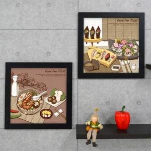 [불명] 블랙/C타입-중국요리시간 iw097-스페셜푸드_세계의음식들_인테리어액자