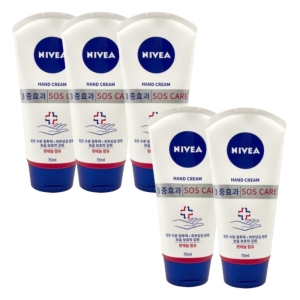 니베아 SOS 케어 핸드 크림 75ml (5개)_이미지