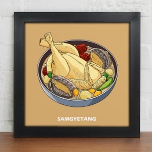 꾸밈 iw371-맛있는음식_한식_인테리어액자