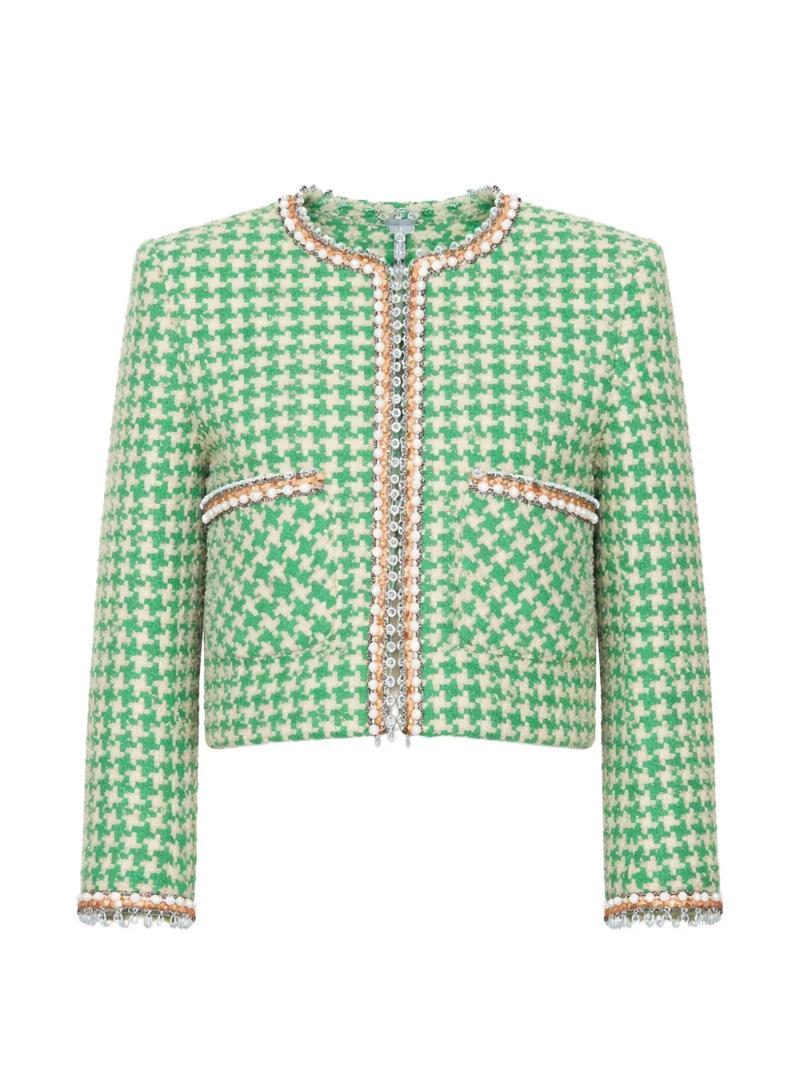 발렌티노 가라바니 houndstooth pattern cotton jacket BCE5DA9WS_이미지