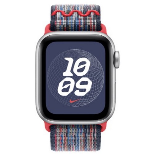 APPLE 워치 나이키 스포츠루프 (블루레드) (38mm/40mm/41mm)_이미지