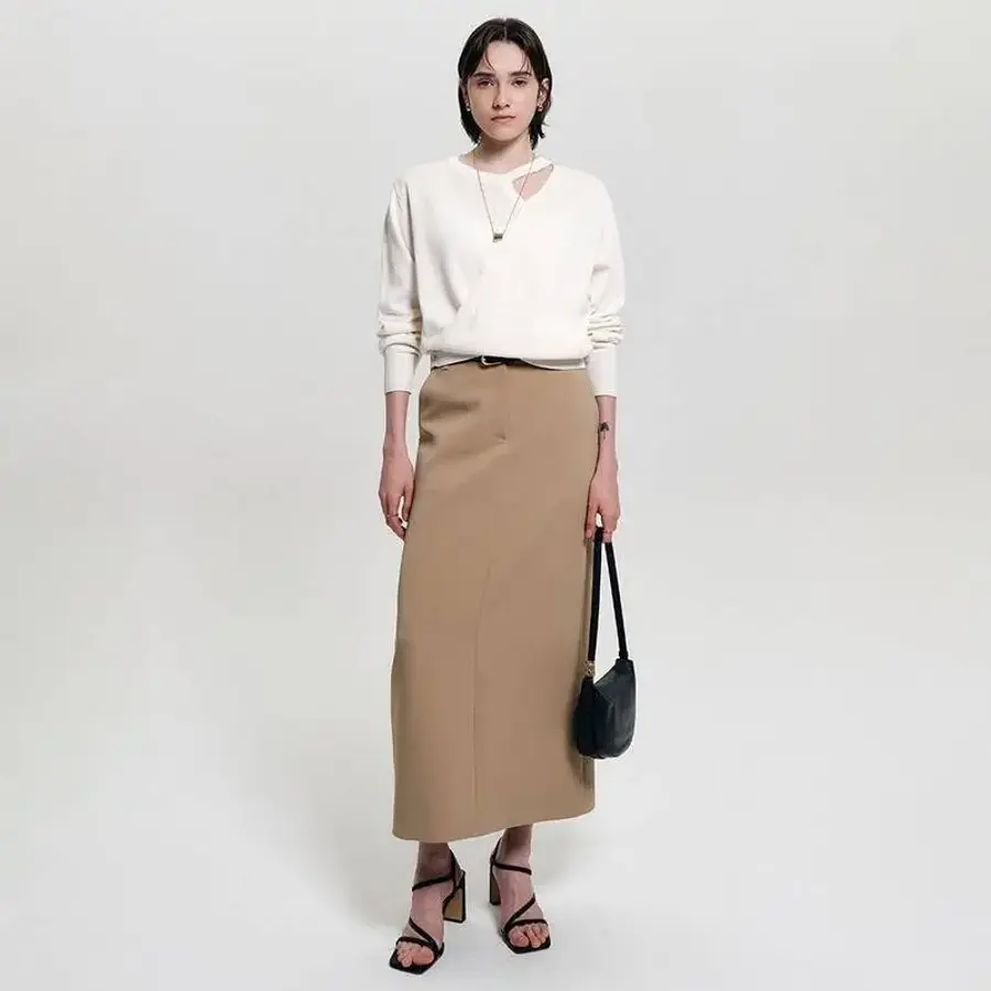 룩캐스트 카리나 울 레이어드 니트_아이보리 KARINA WOOL LAYE레드 KNIT_IVORY 372923_이미지