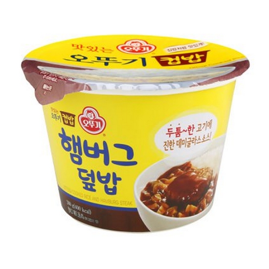 맛있는 오뚜기 컵밥 햄버그덮밥 280g
