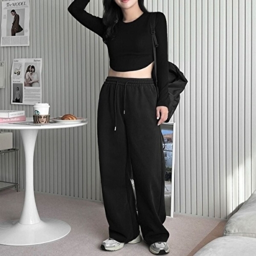 피그먼트 여자 3컬러 도프 와이드 트레이닝 밴딩팬츠 KYR-WFG1LWL