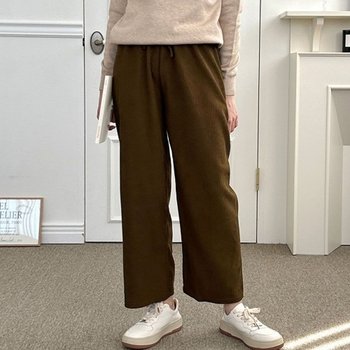 골덴 통바지 도톰 허리밴딩 여성가을슬랙스_20137939_667501