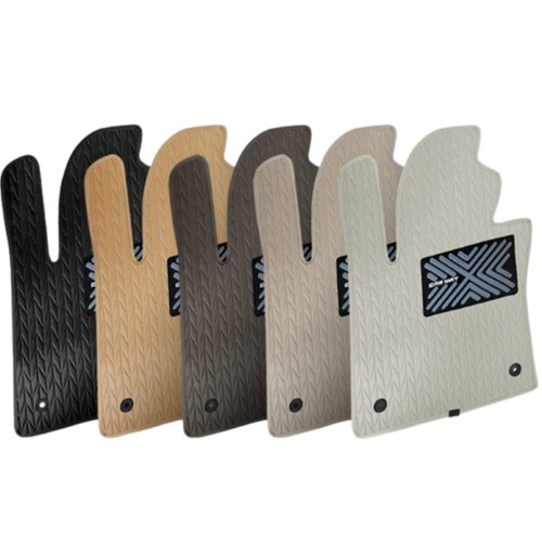 아이칸 리노 가죽 바닥매트 현대 디 올 뉴 팰리세이드LX3 전용 (1열)_이미지