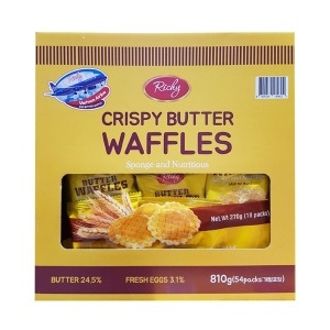 [불명] 리치 에그버터와플 810g 54입_이미지