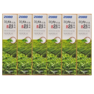 애경 2080 녹차 담은 염치약 120g (6개)