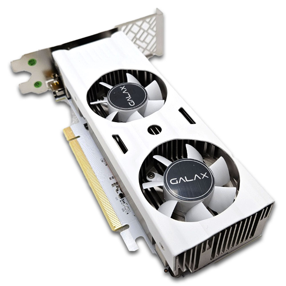 갤럭시 GALAX 지포스 RTX 3050 WHITE D6 6GB LP_이미지