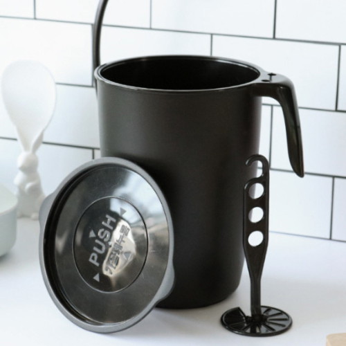 유원피에스 보노하우스 완전밀폐 얼쓰 음식물 쓰레기통 5L+꾹꾹이_이미지