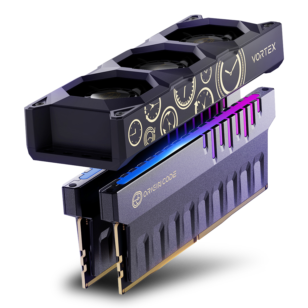 BIWIN DDR5-6000 CL26 Origin Code VORTEX RGB 블랙 패키지 (96GB(48Gx2))_이미지