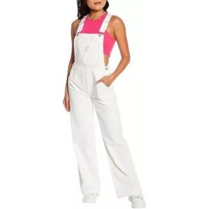 쥬시꾸뛰르 와이드 레그 오버올 화이트 사이즈 L 578668