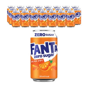 코카콜라음료 환타 제로 오렌지향 350ml (24개)