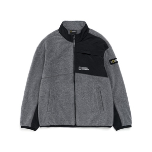 ���ų������׷��� Ű�� N214KFT240 FLEECE Ʈ���̴� F-ZIP M_GREY
