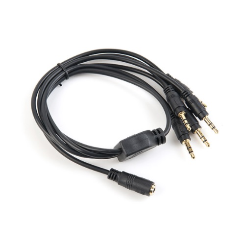 라이트컴 COMS 3.5mm 스테레오 3극 F/M 분배 케이블 (IF716, 5분배, 0.5m)_이미지