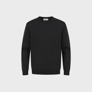 신성통상 지오지아 남성 워셔블 긴팔 니트_AEF1ER1102BK