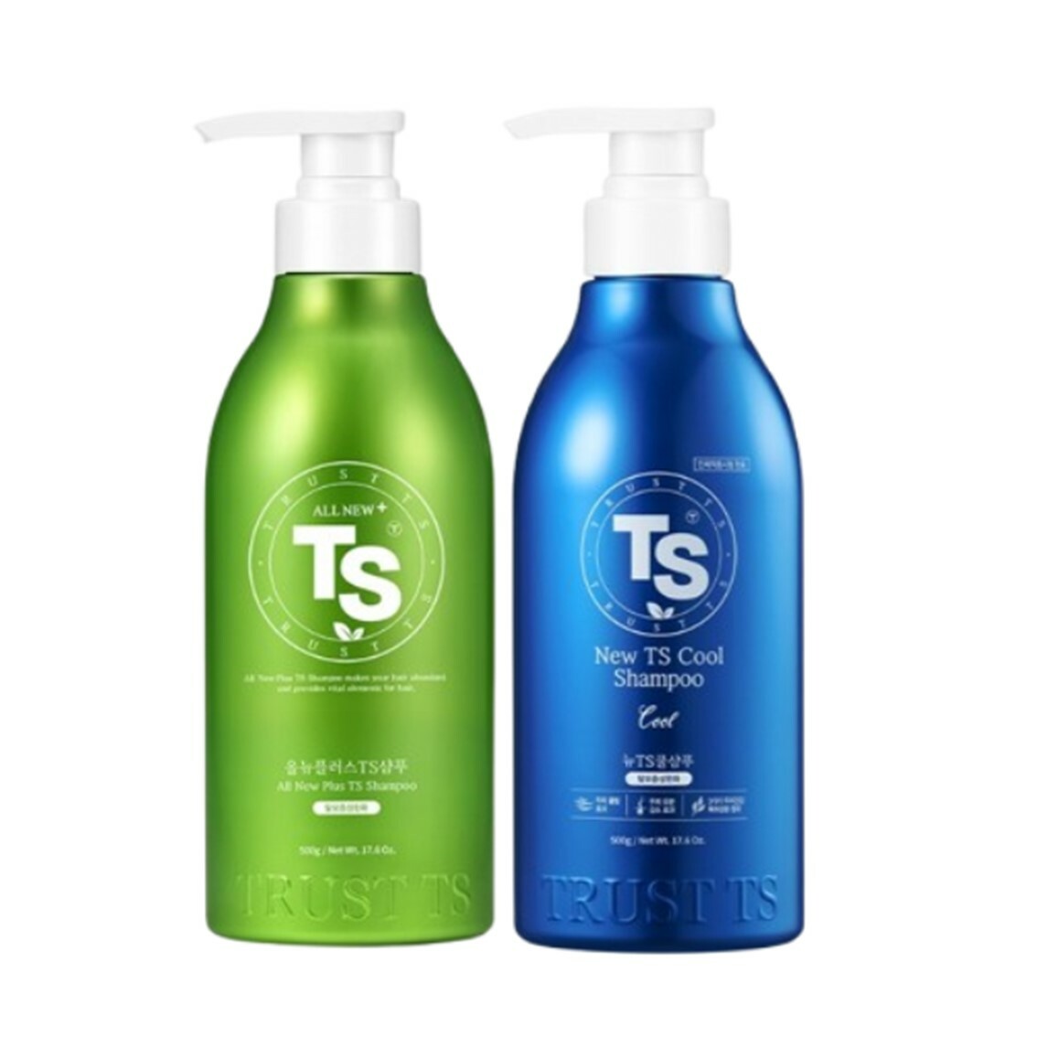 올뉴 플러스 TS 샴푸 500g+뉴 TS 쿨 샴푸 500g 2종세트