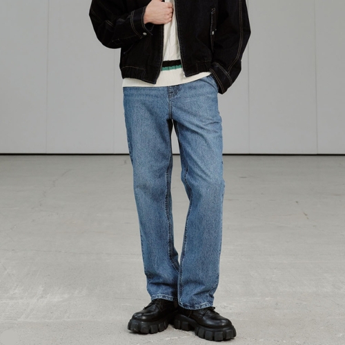 남성 밀란 B62 테이퍼드 중청바지 데님 팬츠 PJTI5MLB625