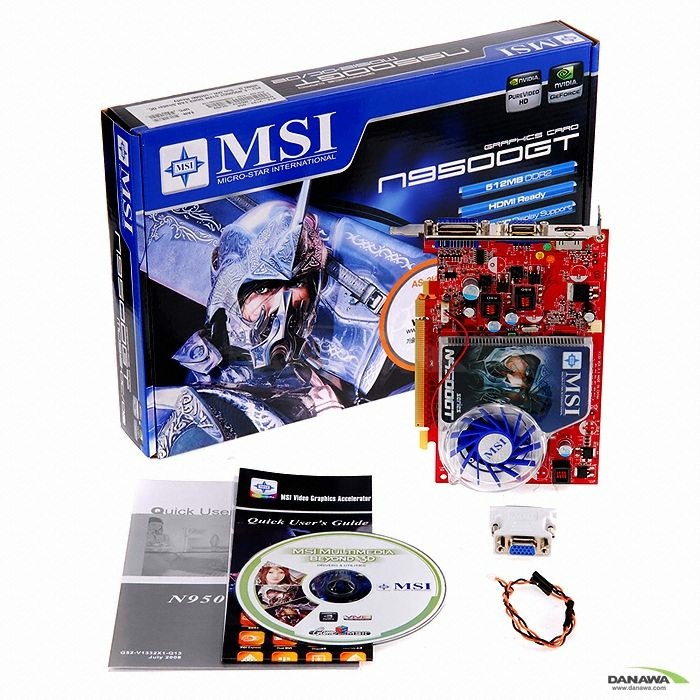 MSI 지포스 9500GT N9500GT-MD512 OC/D2 512MB 웨이코스_이미지