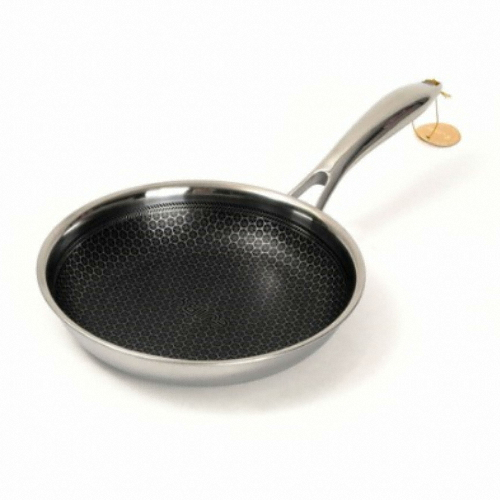 에지리 ㅤ스텐큐브 통3중 스텐 프라이팬 (단면코팅) (24cm)_이미지