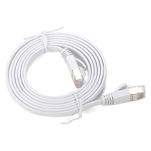 CAT.7 SSTP 화이트 플랫 랜케이블