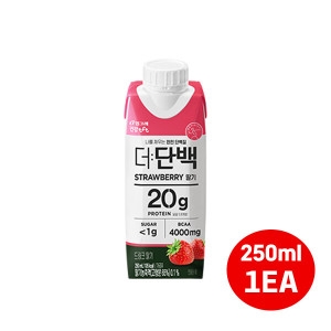 빙그레 더단백 드링크 딸기 250ml (1개)_이미지