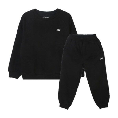  뉴발란스 키즈트레이닝세트 NQJ NK9YFB412U-19 ESSENTIAL 스몰로고 포인트 기모 스웨트 셋업