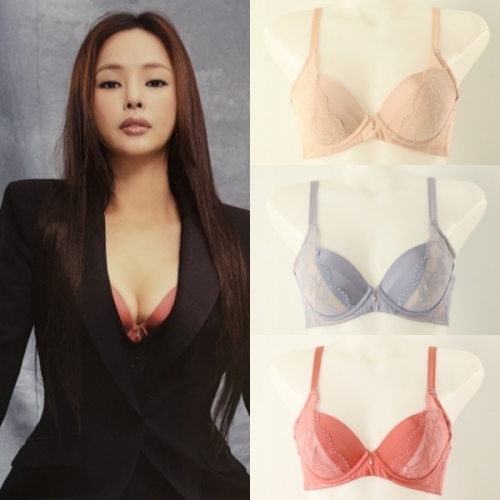 A컵B컵 VBR0990 이하늬 가을 광고 메인 브라 와이어 압박 완화 매끈한 아웃핏 몰드 브래지어