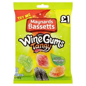 [불명] 메이널즈 바셋 텐지 와인 껌 젤리 165g 12팩 Maynard Tangy Wine Gums 165g