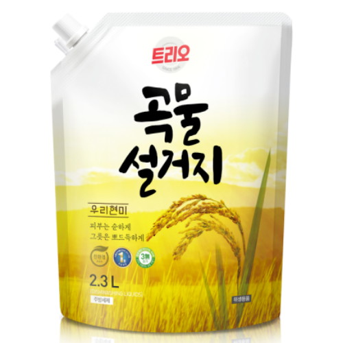 트리오 곡물 설거지 우리현미 2.3L (3개)_이미지