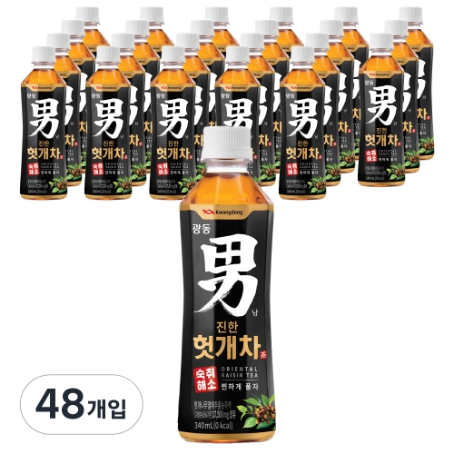 광동제약 진한 헛개차 340ml (48개)_이미지
