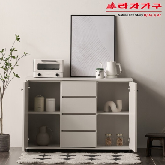 라자가구 리브 데스틴 서랍 다용도 수납장 1200_이미지