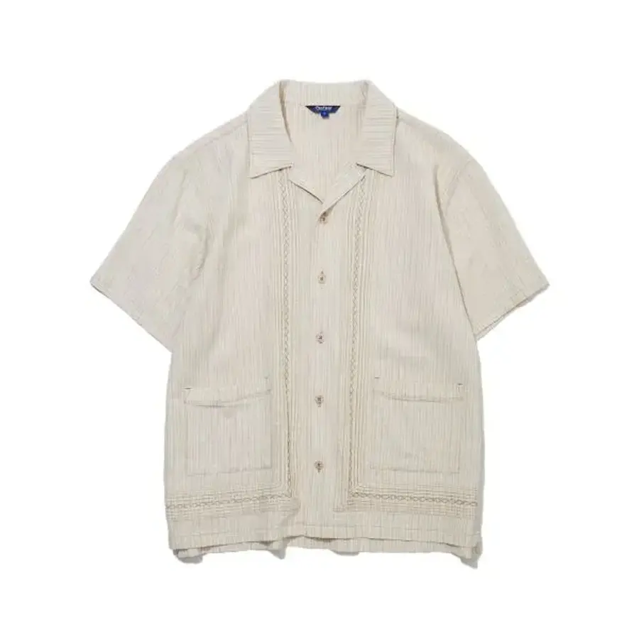 PENFIELD 구아야베라 오픈카라 린넨 반팔 셔츠 아이보리FS2WR10U 481433